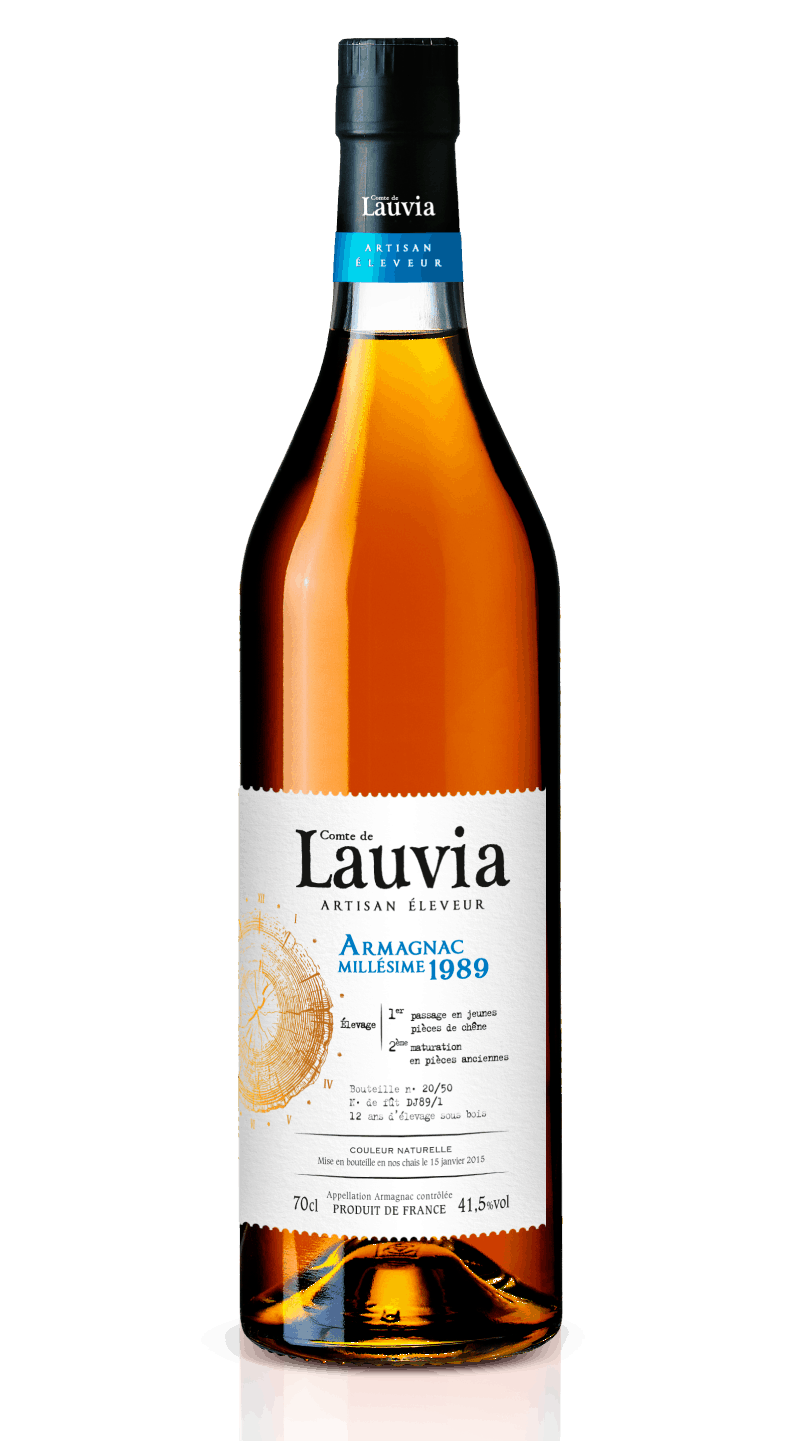 1989 Comte de Lauvia Vintage 29 Year Old Armagnac | 700ML at CaskCartel.com