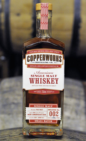 Copperworks Release 002 American Single Malt Whiskey at CaskCartel.com