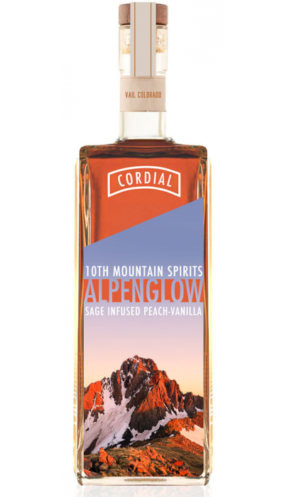 10th Mountain Alpenglow Sage Infused Peach-Vanilla Cordial