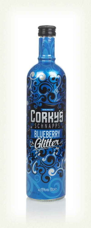 Corky's Blueberry Glitter Schnapps | 700ML at CaskCartel.com