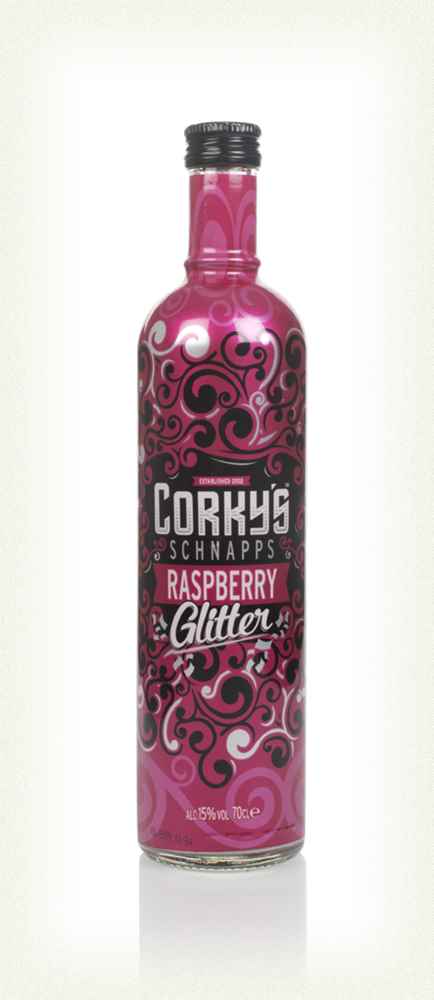 Corky's Raspberry Glitter Schnapps | 700ML at CaskCartel.com