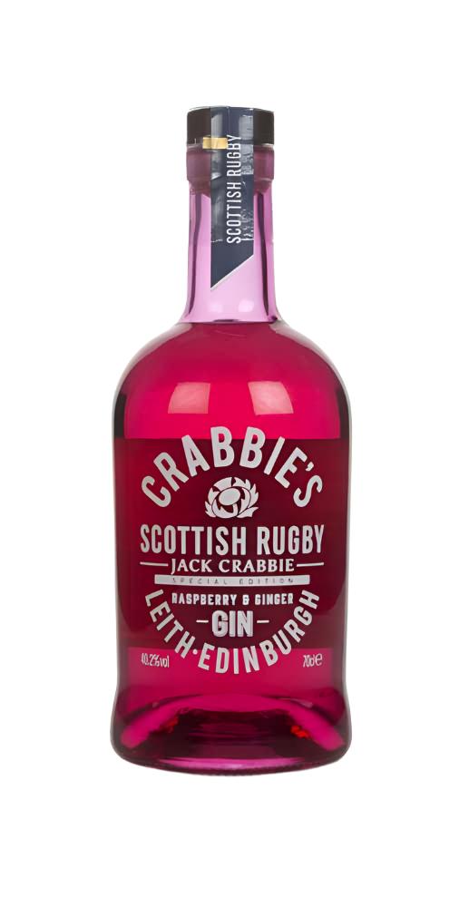 [BUY] Crabbie's Scottish Rugby Raspberry & Ginger Gin | 700ML at CaskCartel.com