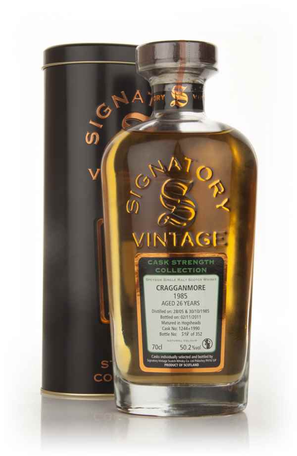 Cragganmore 26 Year Old 1985 Casks 1224 + 1990- Cask Strength Collection (Signatory) Scotch Whisky | 700ML at CaskCartel.com