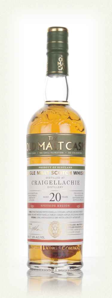 Craigellachie 20 Year Old Old Malt Cask Single Malt Scotch Whisky