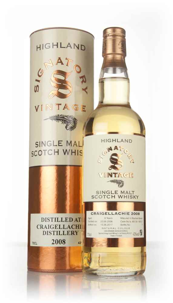 Craigellachie 8 Year Old 2008 (casks 800126 & 800127) - Signatory Scotch Whisky | 700ML at CaskCartel.com