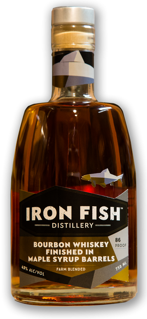 Iron Fish Distillery Bourbon Finished in Maple Syrup Barrels Whiskey - CaskCartel.com