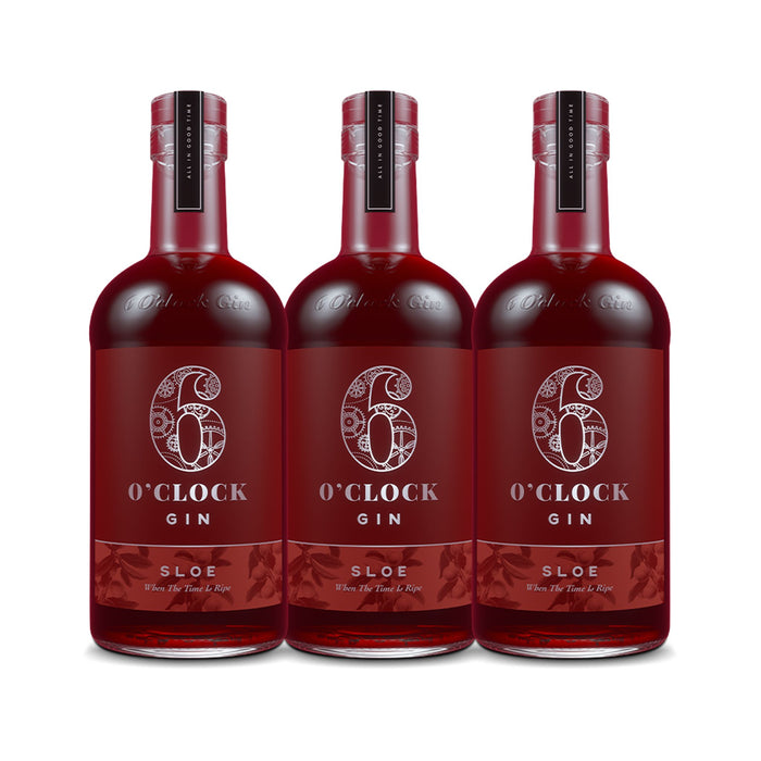 6 O'Clock Sloe Gin (3) Bottle Bundle