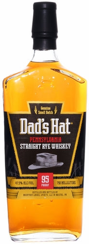 Dad's Hat Pennsylvania Bottled in Bond 95 Proof Straight Rye Whiskey - CaskCartel.com