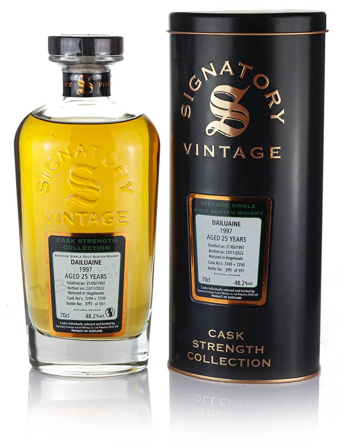 Dailuaine 25 Year Old 1997 (Cask 7249 & 7250) Cask Strength Collection (Signatory) Scotch Whisky | 700ML