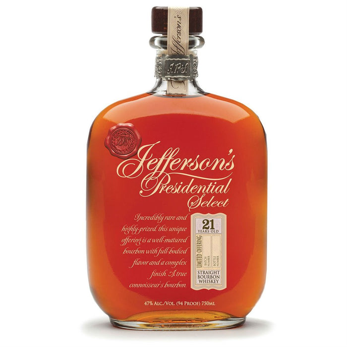 Jefferson's Presidential Select 21 Year Old Batch #4 Straight Bourbon Whiskey