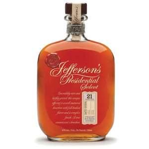 Jefferson's Presidential Select 21 Year Old Batch #6 2013 Release Straight Bourbon Whiskey - CaskCartel.com