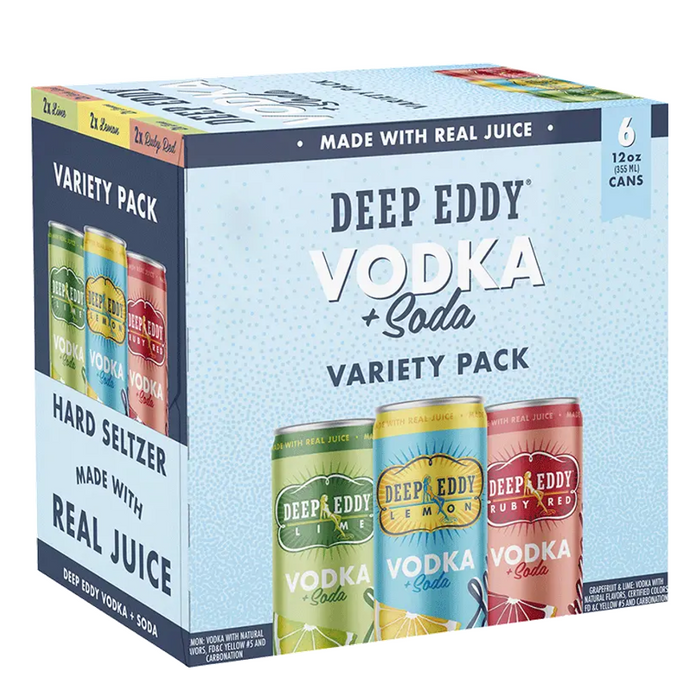 Deep Eddy Vodka and Soda Variety Cocktail | 6x355ML