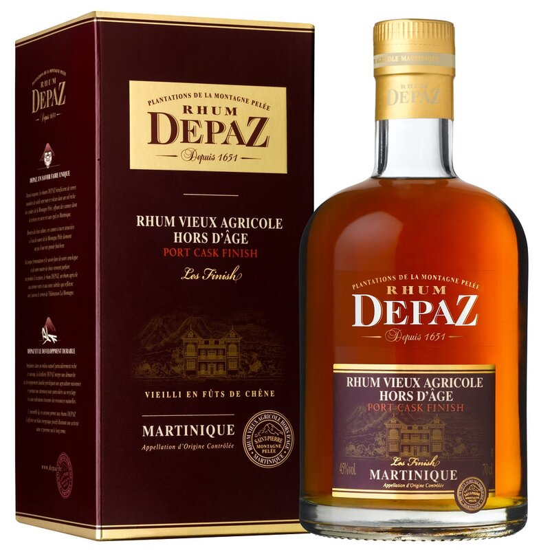 Depaz Rhum Vieux Agricole Hors D'Agne Port Cask Finish Rum | 700ML at CaskCartel.com
