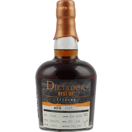 Dictador Best Of 1987 Whiskey Cask Finish Vintage Rum at CaskCartel.com