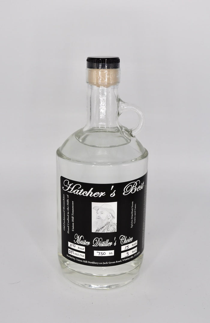 Union Hill Master Distiller's Choice Moonshine 110 PROOF