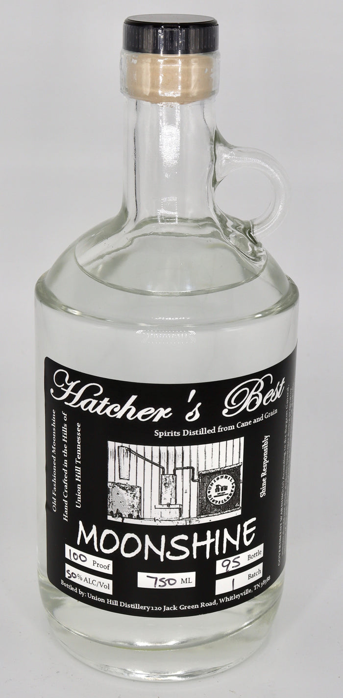 Union Hill Hatcher's Best Moonshine 100 PROOF