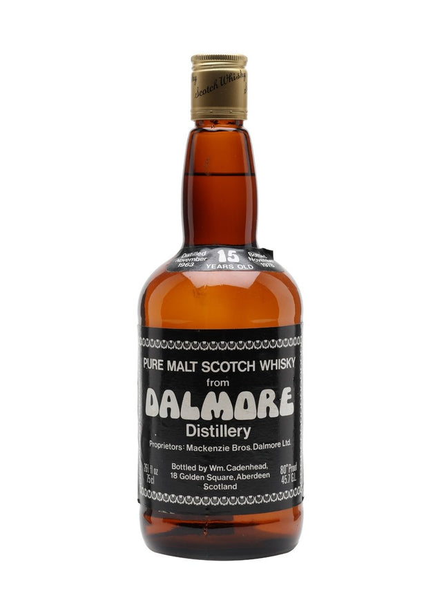 Dalmore 1963 15 Year Old Cadenhead's Highland Single Malt Scotch Whisky | 700ML at CaskCartel.com