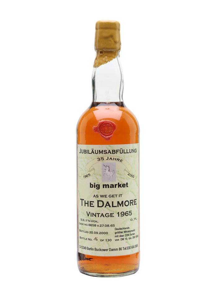 Dalmore 1965 35 Year Old Big Market Highland Single Malt Scotch Whisky | 700ML