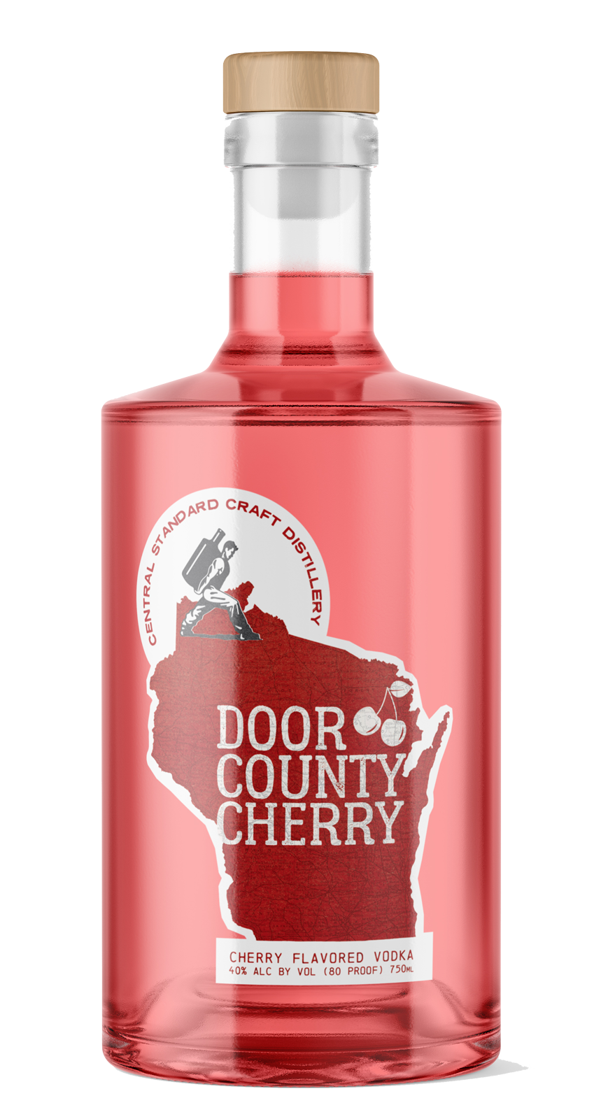 Central Standard Distillery Door County Cherry Flavored Vodka at CaskCartel.com
