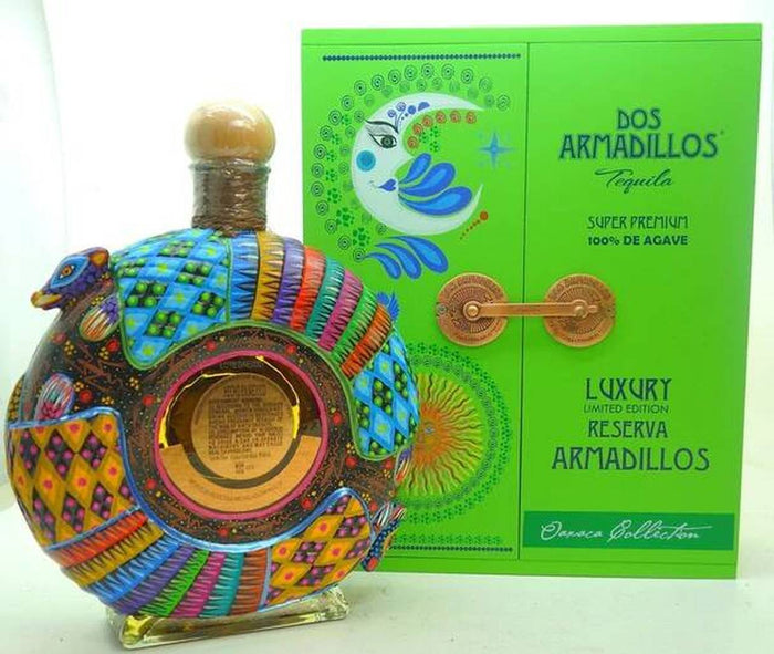 Dos Armadillos Art Edition Green Box Extra Anejo Tequila