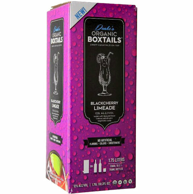Drake's Organic Boxtails Blackcherry Limeade Pre-Mixed Cocktail| 1.75L