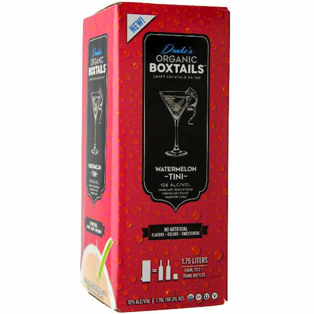 Drake's Organic Boxtails Watermelon Tini Pre-Mixed Cocktail | 1.75L at CaskCartel.com