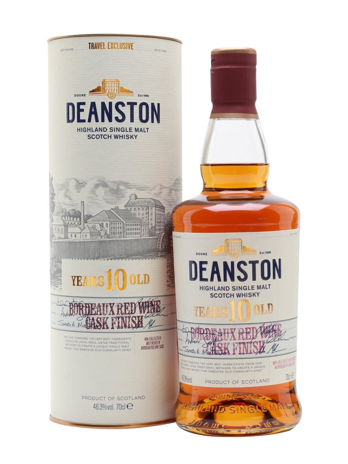 Deanston 10 Year Old Bordeaux Red Wine Finish Highland Single Malt Scotch Whisky | 700ML