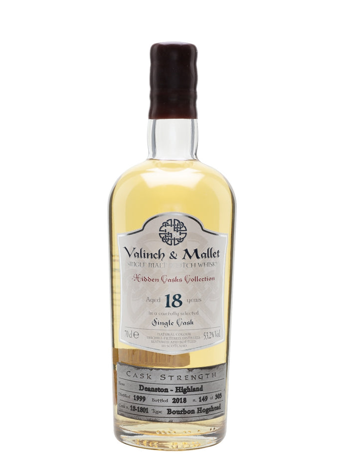 Deanston 1999 18 Year Old Valinch & Mallet Highland Single Malt Scotch Whisky | 700ML