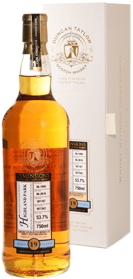 Duncan Taylor Dimensions Highland Park 19 Year Old Single Malt Scotch Whisky at CaskCartel.com