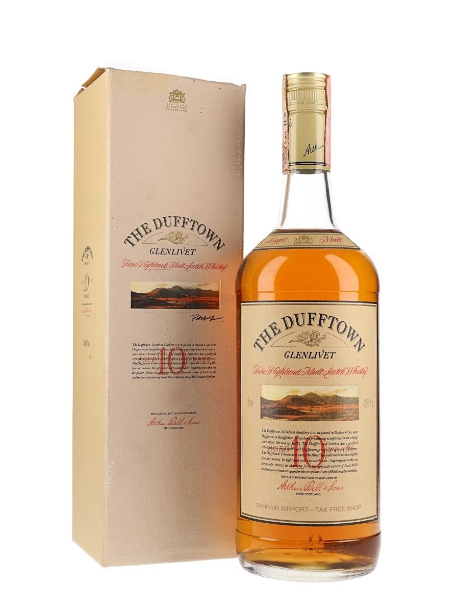 Dufftown-Glenlivet 10 Year Old Bot.1990s Speyside Single Malt Scotch Whisky | 1L at CaskCartel.com