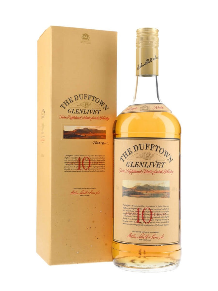 Dufftown Glenlivet 10 Year Old (Bottled 1980s) Proof 86 Scotch Whisky | 1L