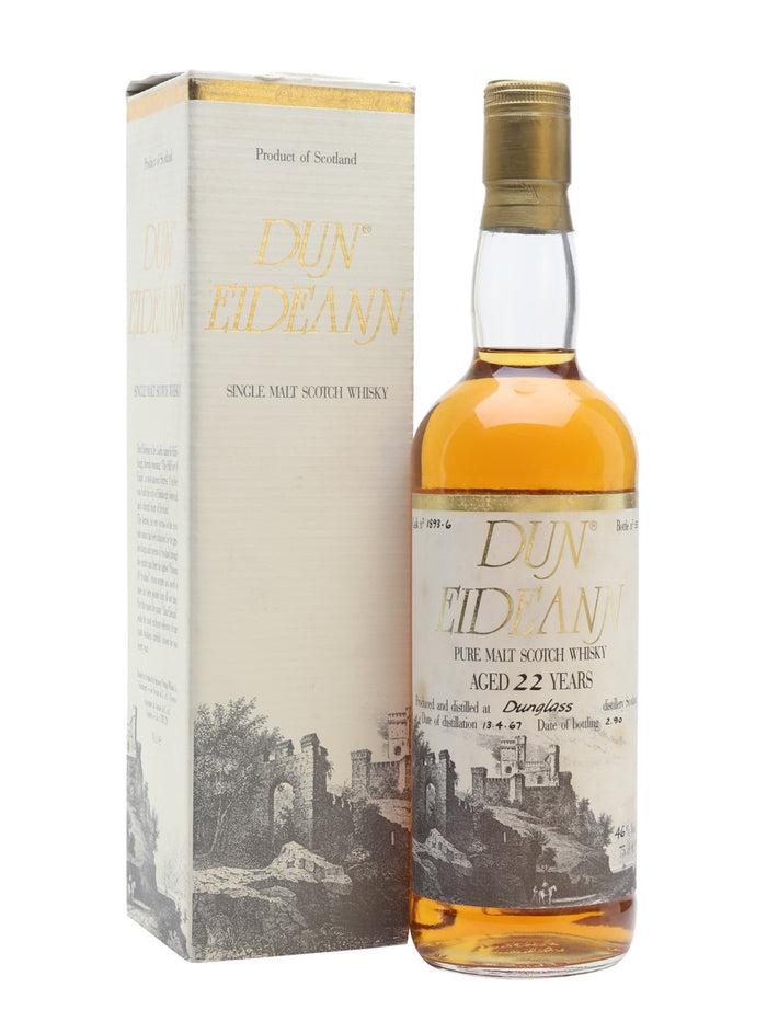 Dunglass 1967 22 Year Old Dun Eideann Lowland Single Malt Scotch Whisky