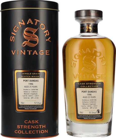 Port Dundas 25 Year Old (D.1996, B.2022) Signatory Vintage (Proof 114.6) Scotch Whisky | 700ML at CaskCartel.com