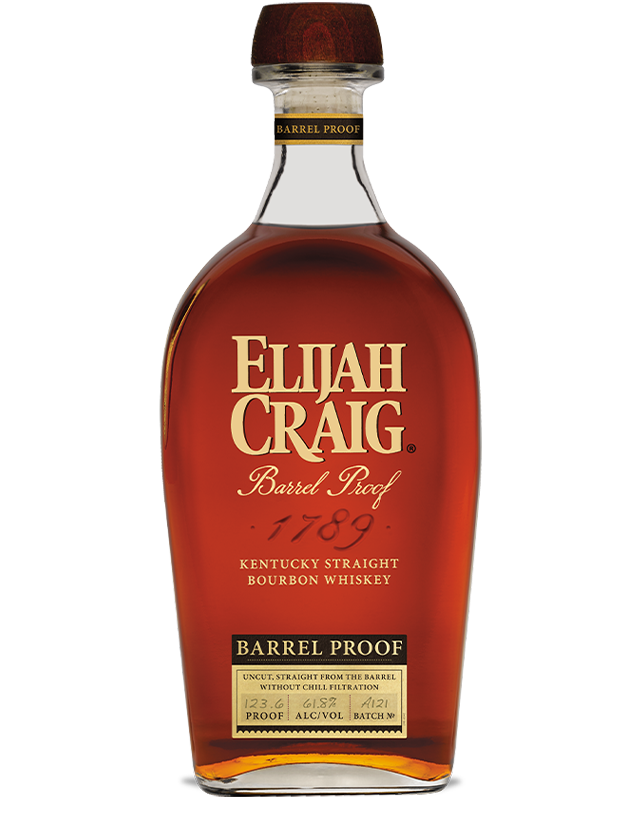Elijah Craig Barrel Proof 123.6 Proof Batch A121 Bourbon Whiskey