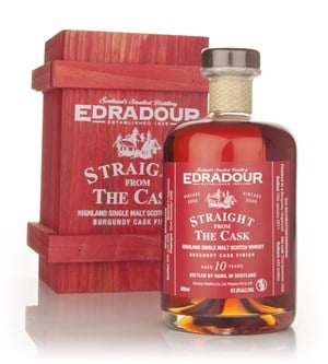 Edradour 10 Year Old 2000 Burgundy Cask Finish - Straight from the Cask Scotch Whisky | 500ML at CaskCartel.com