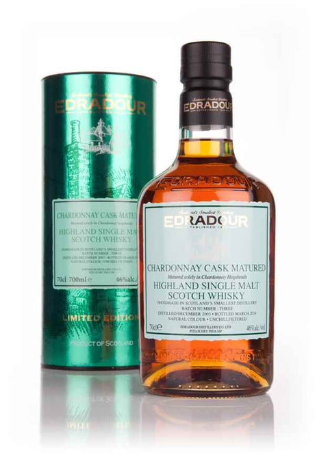 Edradour 10 Year Old 2003 Chardonnay Cask Matured - Batch 3 Scotch Whisky | 700ML at CaskCartel.com
