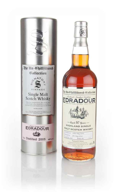 Edradour 10 Year Old 2005 (cask 116) - Un-Chillfiltered Collection (Signatory) Scotch Whisky | 700ML at CaskCartel.com