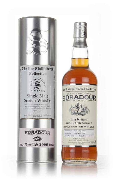 Edradour 10 Year Old 2006 (cask 232) - Un-Chillfiltered Collection (Signatory) Scotch Whisky | 700ML at CaskCartel.com