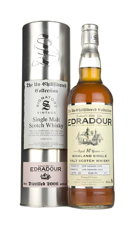 Edradour 10 Year Old 2006 (cask 390) - Un-Chillfiltered Collection (Signatory) Scotch Whisky | 700ML at CaskCartel.com