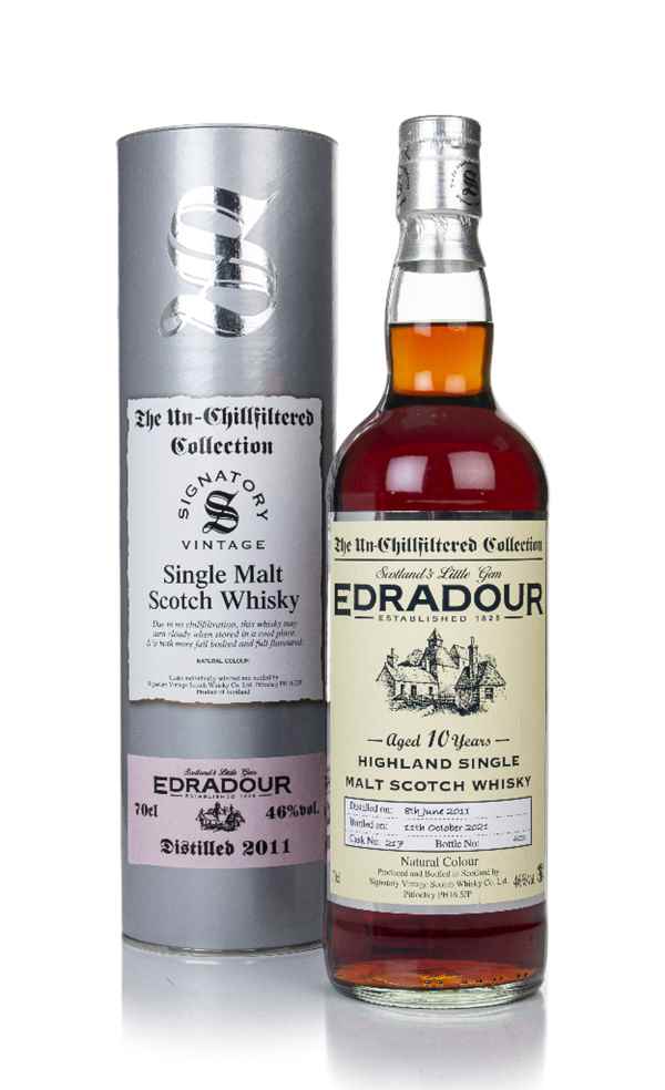 Edradour 10 Year Old (D.2011, B.2021) Cask No.217 Signatory Vintage Scotch Whisky | 700ML