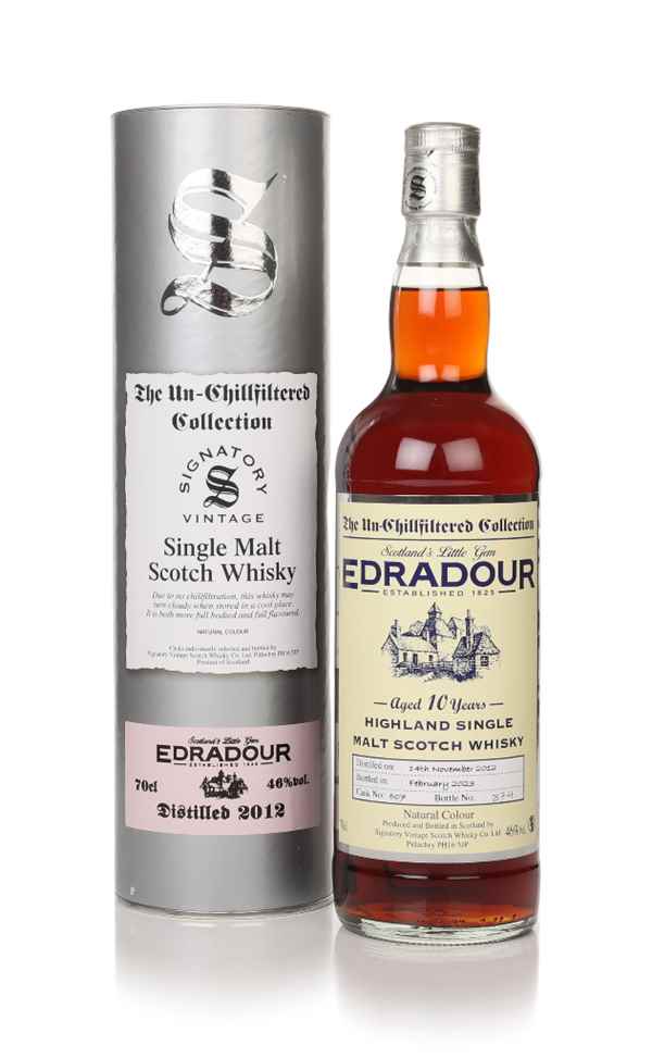Edradour 10 Year Old 2012 (Cask 507)  Un-Chilfiltered Collection (Signatory) Scotch Whisky | 700ML