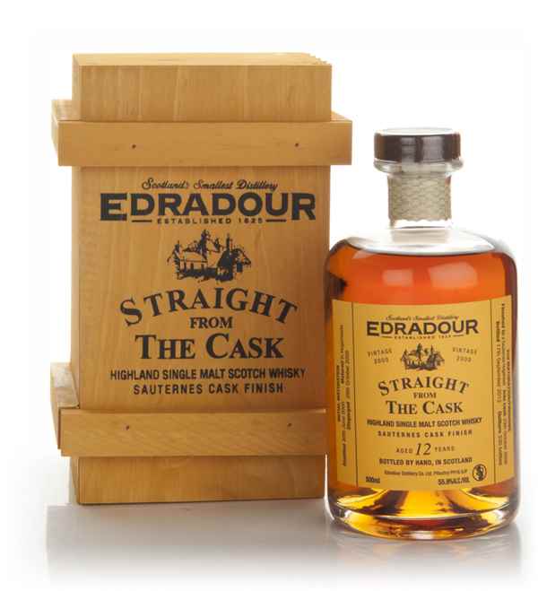 Edradour 12 Year Old  2000 Sauternes Cask Finish - Straight From The Cask Scotch Whisky | 500ML
