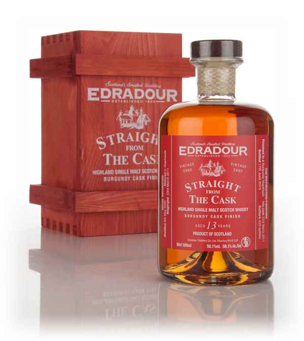 Edradour 13 Year Old 2002 Burgundy Cask Finish - Straight From The Cask (58.1%) Scotch Whisky | 500ML at CaskCartel.com