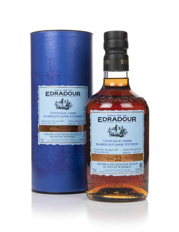 Edradour 22 Year Old 1999 (cask 830 & 832)  - Barolo Cask Finish Scotch Whisky | 700ML