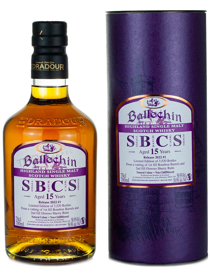 Edradour Ballechin 15 Year Old Cask Strength Release 2022 # 1 Scotch Whisky | 700ML