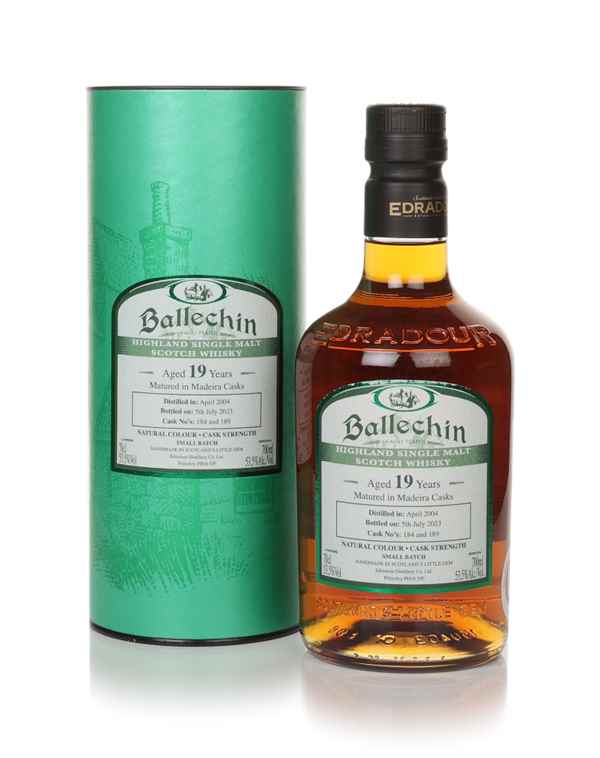 Edradour Ballechin 19 Year Old 2004 (Cask 184 & 189) Madeira Cask Small Batch Scotch Whisky | 700ML