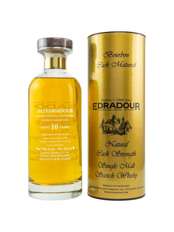 Edradour 10 Year Old (D.2012, B.2022) Ibisco Decanter Scotch Whisky | 700ML