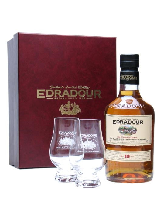 Edradour 10 Year Old Glass Pack Highland Single Malt Scotch Whisky | 700ML at CaskCartel.com