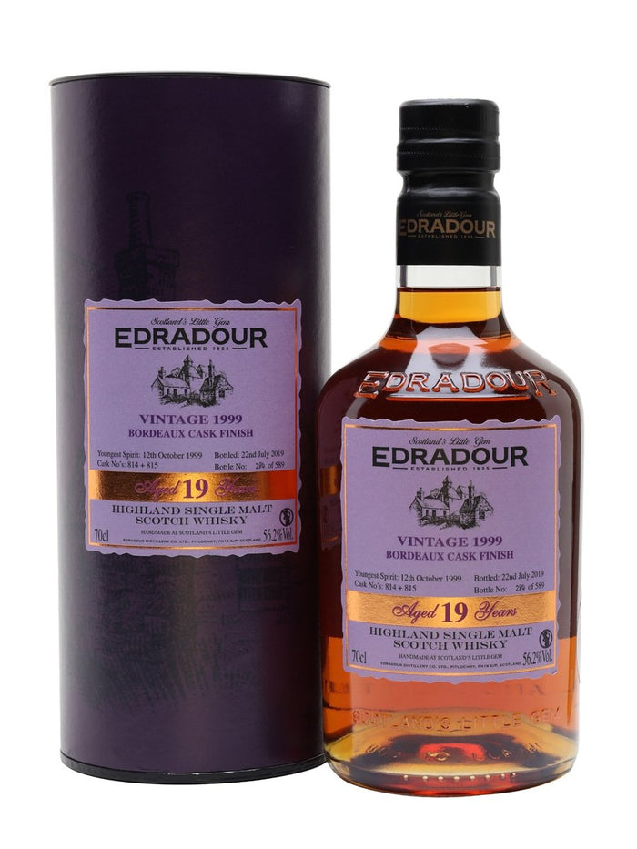 Edradour 1999 19 Year Old Bordeaux Finish Highland Single Malt Scotch Whisky | 700ML