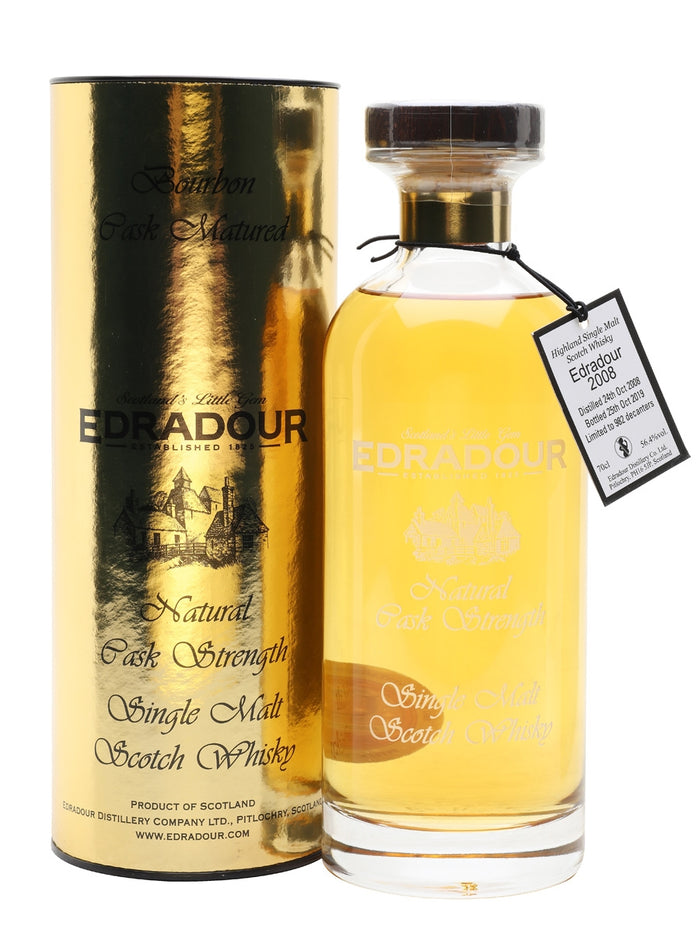 Edradour 2008 11 Year Old Bourbon Cask Highland Single Malt Scotch Whisky | 700ML